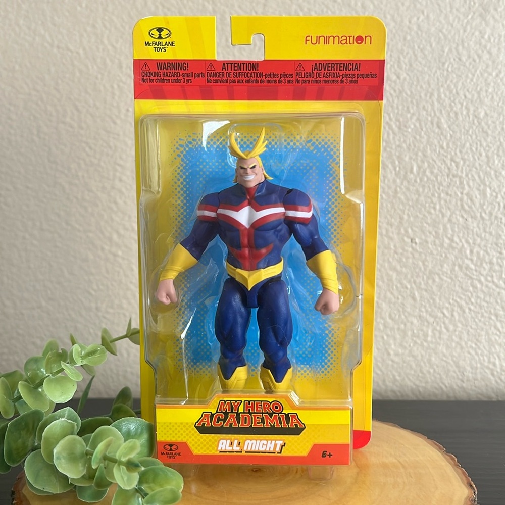 NIB 2021 McFarlane Toys Funimation My Hero Academia All Might 6in. Action Figure